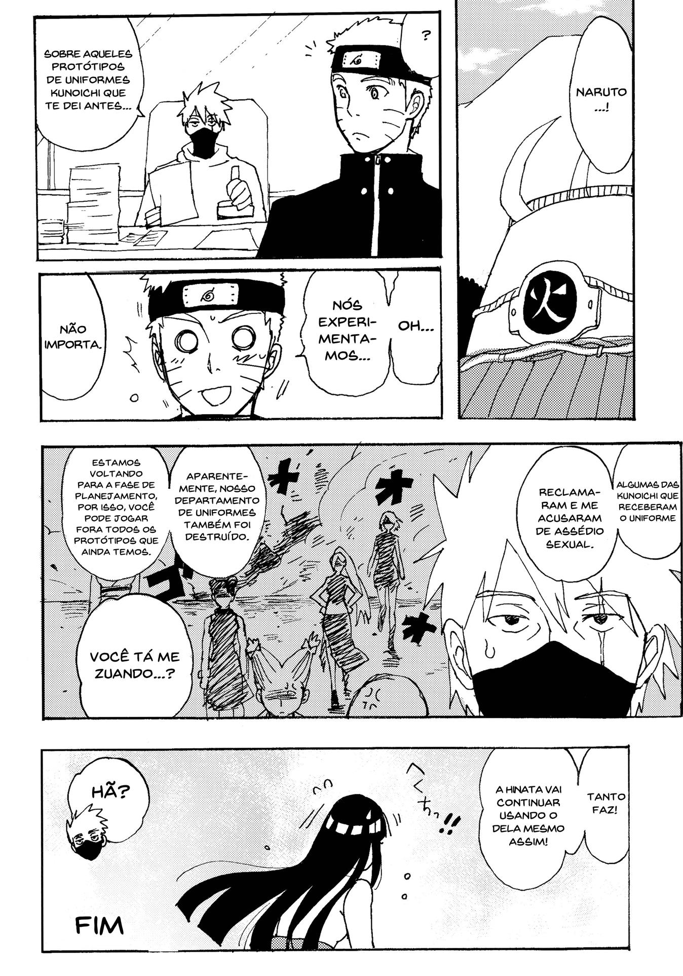 Naruto Hentai: Hinata provando o novo uniforme